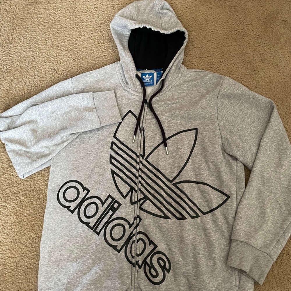 Adidas Athletic Zip Up Sweatshirt